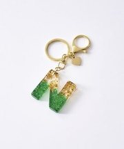 カラフルアクリルイニシャルチャームN