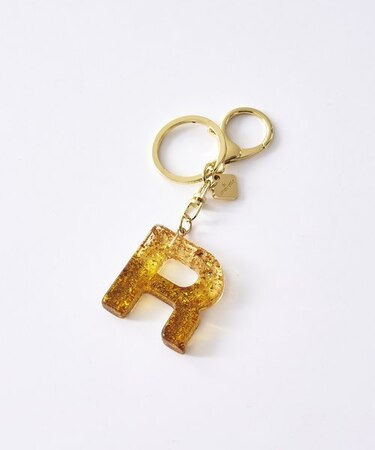 カラフルアクリルイニシャルチャームR