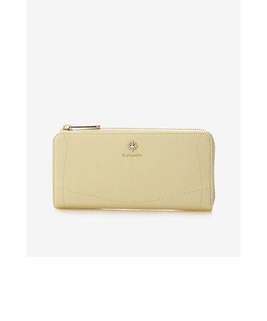 ビジューL字ファスナー長財布