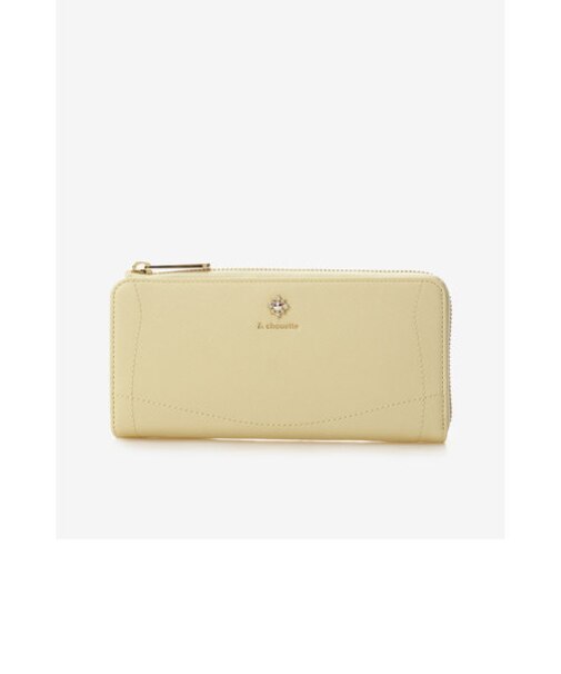 ビジューL字ファスナー長財布