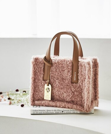 ボア トートバッグ