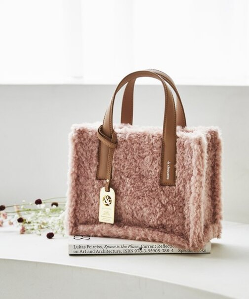 ボア トートバッグ