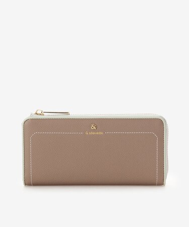 アクセントカラー配色L字長財布