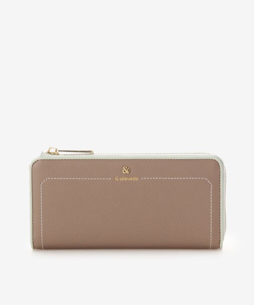 アクセントカラー配色L字長財布