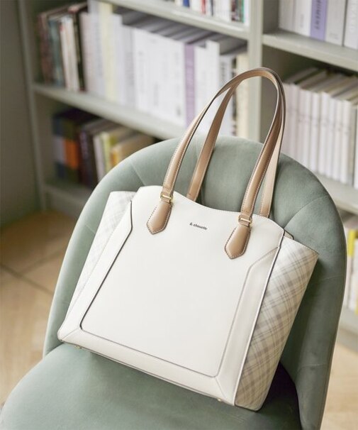 サイドチェック トートバッグ