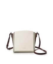 配色スクエアショルダーバッグ