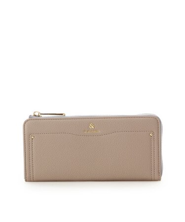 デザインステッチ 配色シンプルL字長財布