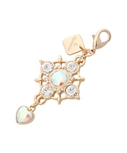 クリスタル スウィングハートファスナーチャーム