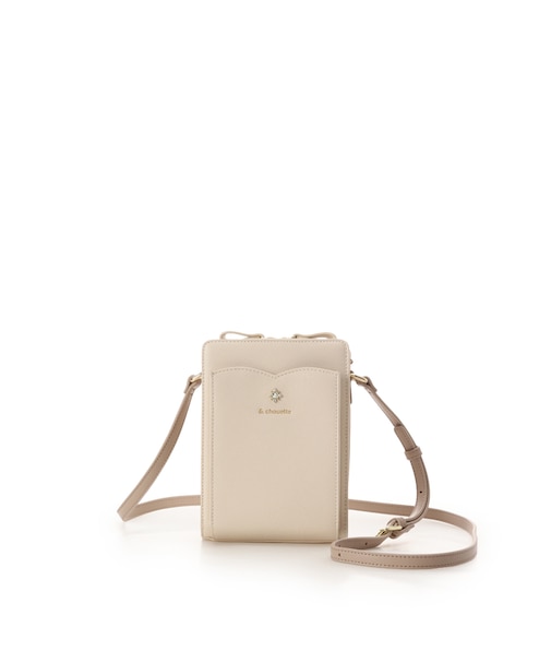 ビジュー付きラメ　ミニスクエアショルダーバッグ