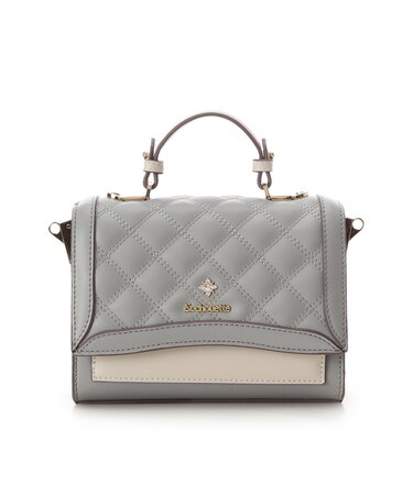 ビジュー付き　キルティングラメショルダーバッグ