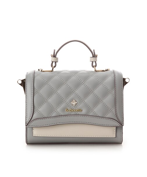 ビジュー付き　キルティングラメショルダーバッグ