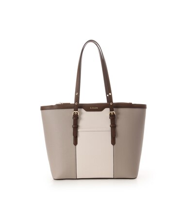 バイカラーベルトデザインA4トートバッグ《通勤・通学》