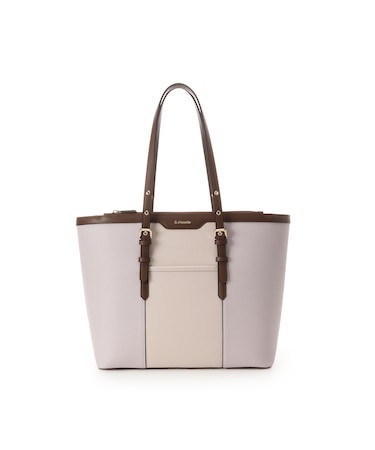 バイカラーベルトデザインA4トートバッグ《通勤・通学》