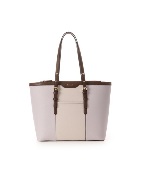 バイカラーベルトデザインA4トートバッグ《通勤・通学》