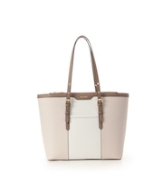 バイカラーベルトデザインA4トートバッグ《通勤・通学》