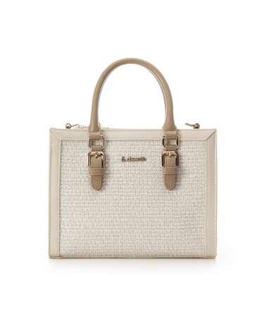 ツイードスクエアバッグ