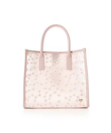 フラワーステッチスクエアバッグ