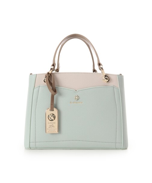 ビジュー付きハンドバッグ