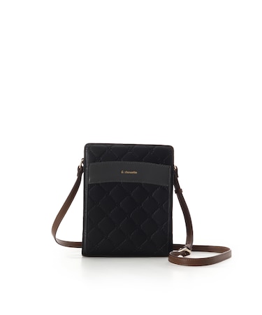 型押しモノグラム　スクエアショルダーバッグ