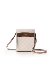 型押しモノグラム スクエアショルダーバッグ