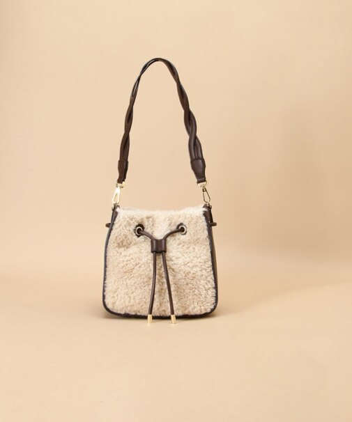 エコファー 巾着型バッグ