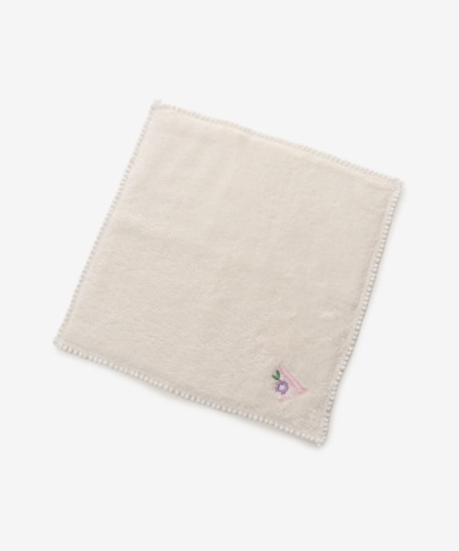 Samantha Green オーガニックコットン混タオルハンカチ A