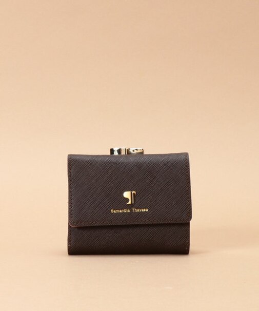 Pomme d'espoir ポムディスポワール バイカラー三つ折り口金財布