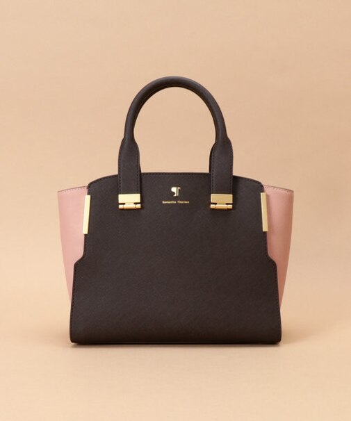 Pomme d'espoir ポムディスポワール バイカラーハンドルバッグ