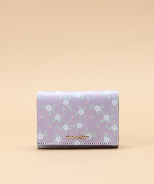 オリジナルフラワー柄 三つ折り財布