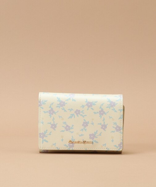 オリジナルフラワー柄 三つ折り財布