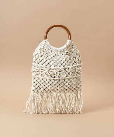 ウッドサークル ハンドルバッグ