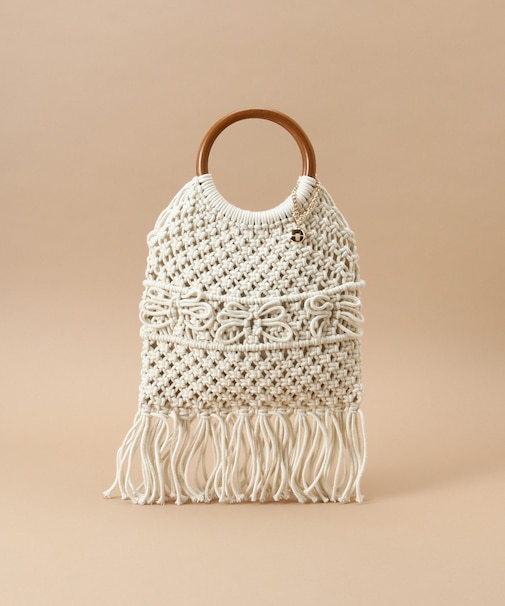 ウッドサークル ハンドルバッグ