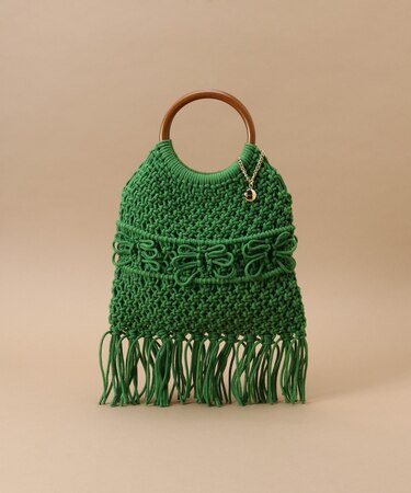 ウッドサークル ハンドルバッグ