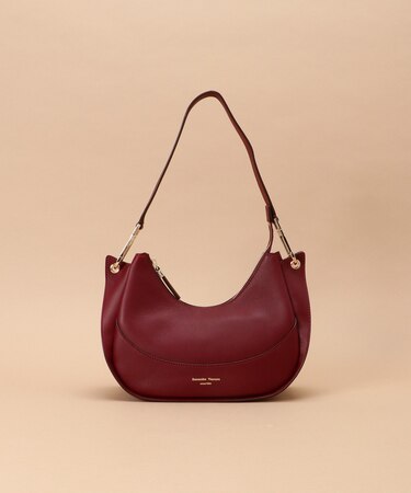 ハーフムーン レザーショルダーバッグ