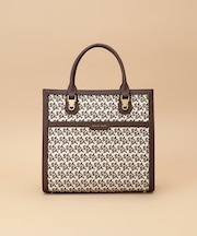 ST Jacquard シルエット スクエアトートバッグ