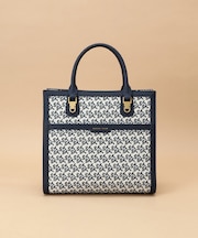 ST Jacquard シルエット スクエアトートバッグ