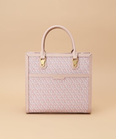 ST Jacquard シルエット スクエアトートバッグ