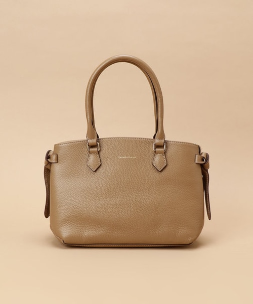 サイドリボンレザートートバッグ 小サイズ