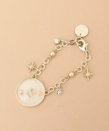 シャイニーイニシャルバッグチャーム S