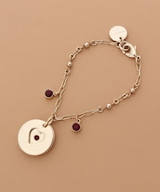 バースデーストーンカラービジューチャーム(2月)