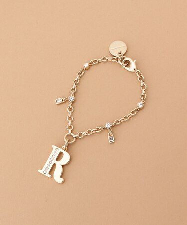 ビジューシンプルイニシャルバッグチャーム(R)