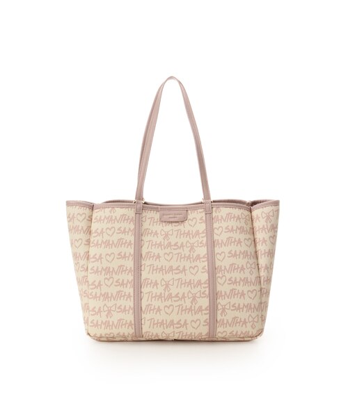 スクリッタ柄キャンバスデザイン合皮トートバッグ[Revival Collection