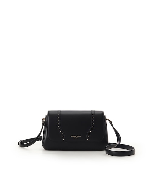 スタッズレザーショルダーバッグ