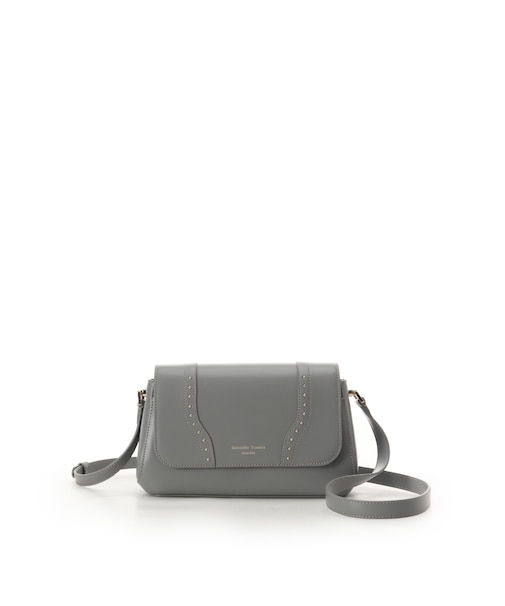 スタッズレザーショルダーバッグ