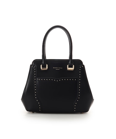 スタッズレザーハンドバッグ