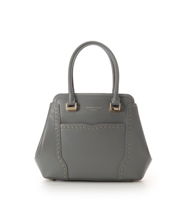 スタッズレザーハンドバッグ