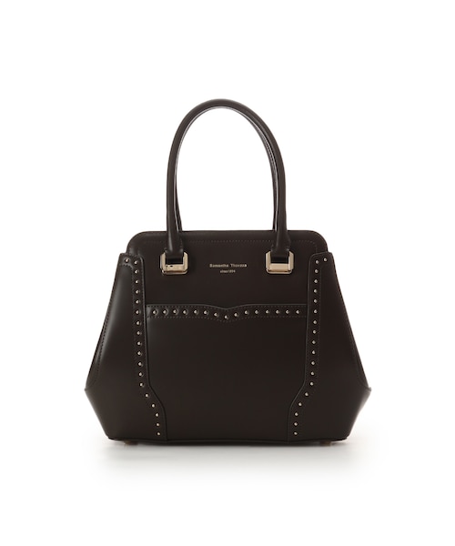 スタッズレザーハンドバッグ｜サマンサタバサの通販｜&mall（アンド