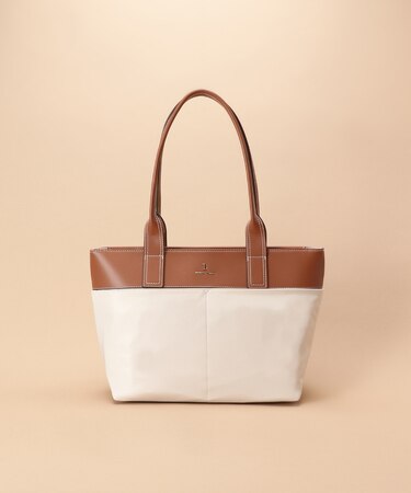 シンプルナイロン×合皮トート 大サイズ
