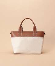 シンプルナイロン×合皮トート 小サイズ