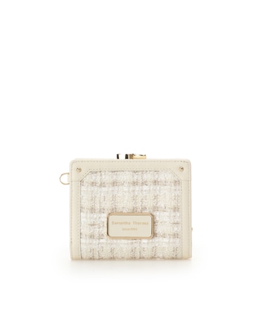 [Holiday Collection]ファンシーツイード口金折財布